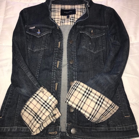 women's burberry denim jacket